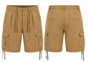 CSG Champs Sports Gear Cargo Shorts with Drawstring Cuffs, Size 36